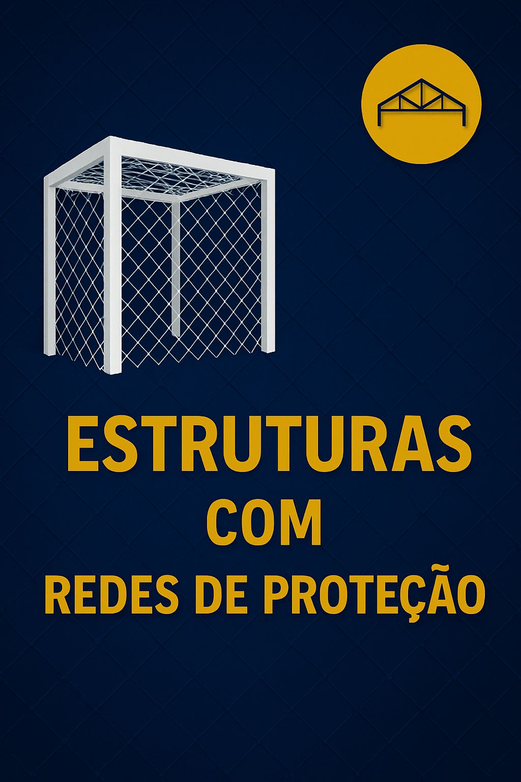 Estrutura de fixação de rede de proteção